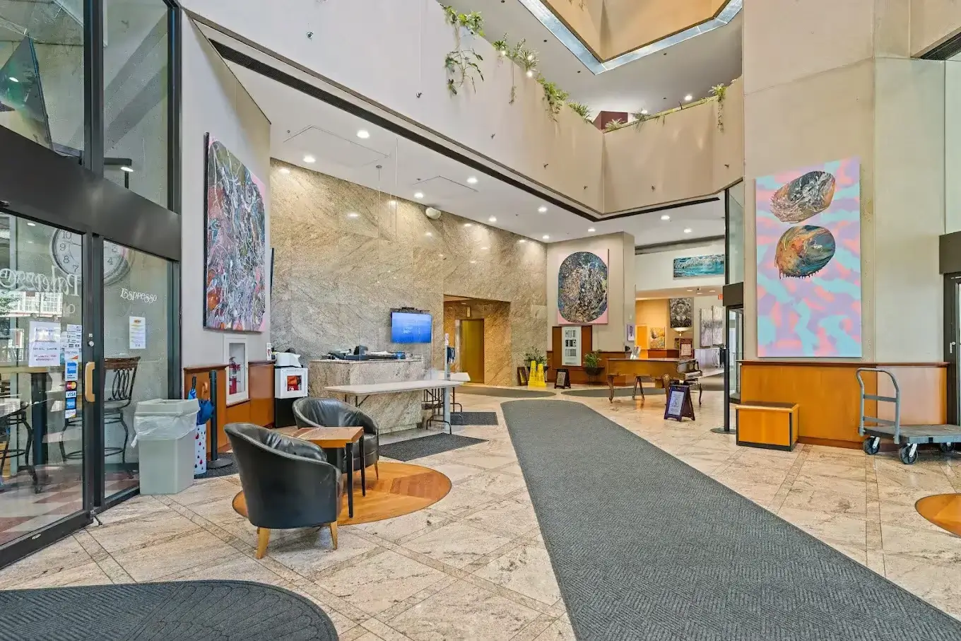 Lobby at New Growth Recovery rehab center, Springfield, MA